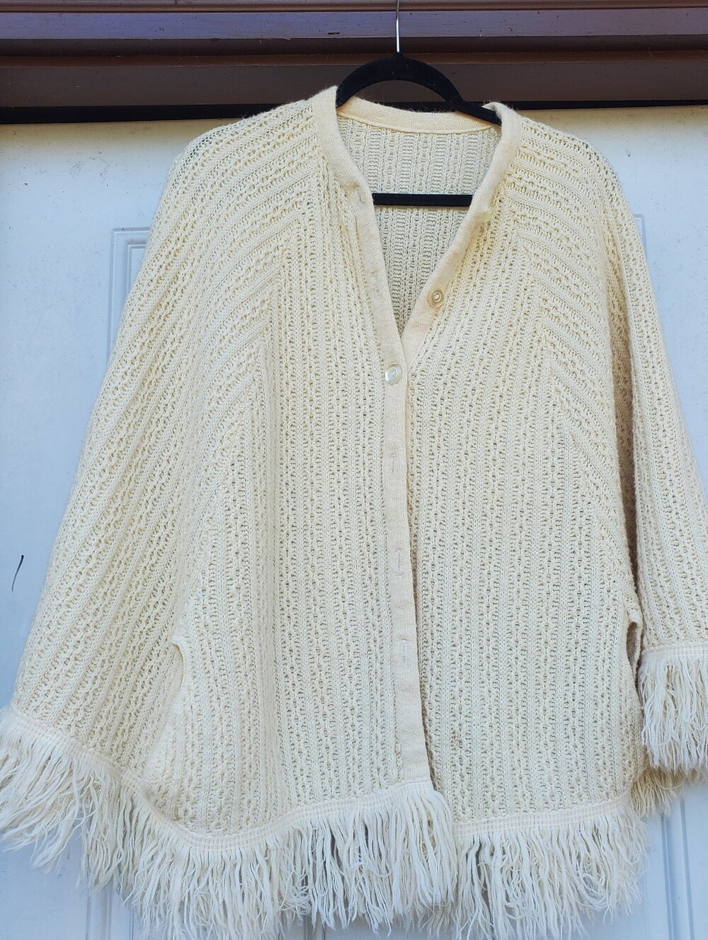 60s fringe cape